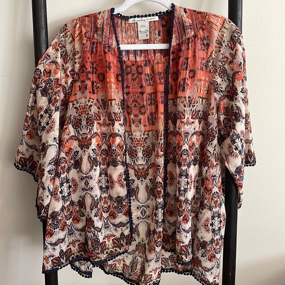 Size Small American Rag Short Sleeve Jacket/Cover Up